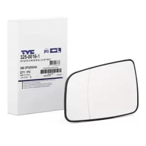 Image of TYC Wing Mirror Glass OPEL 325-0016-1 09130905,6428736