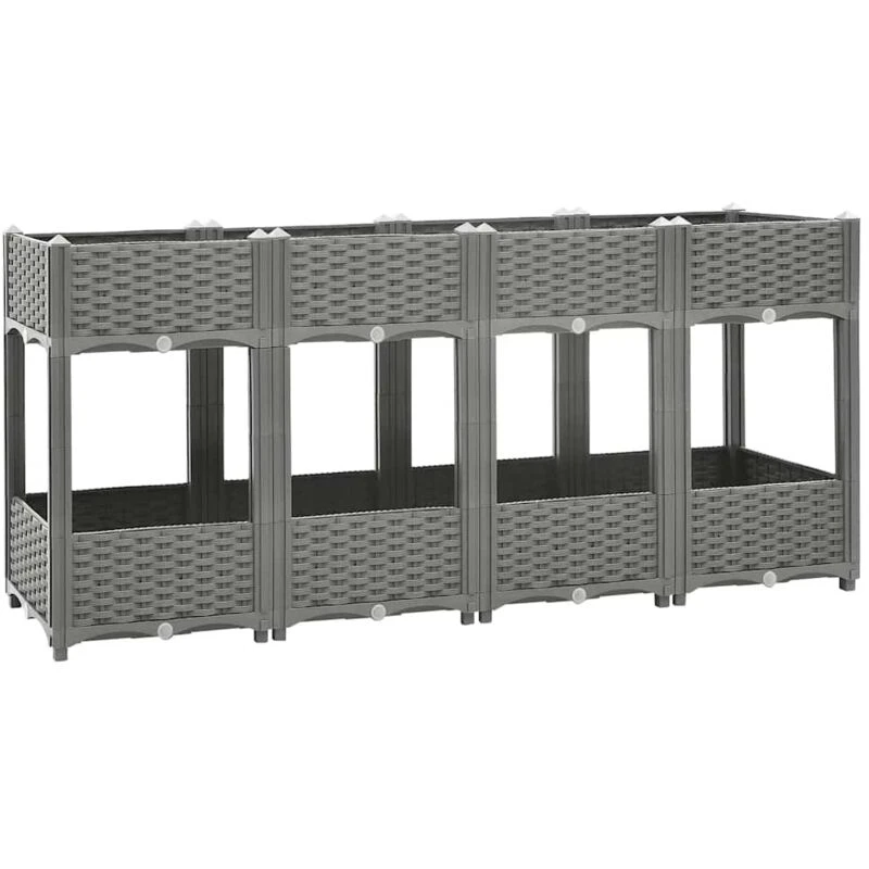 Image of VIDAXL Raised Bed 160x40x71cm Polypropylene Vidaxl 8720845671921