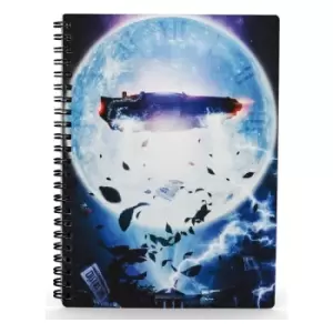 Image of Back to the Future Notebook with 3D-Effect DeLorean