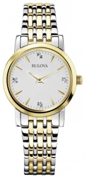 Image of Bulova Ladies Two-Tone Stainless Steel Bracelet Watch