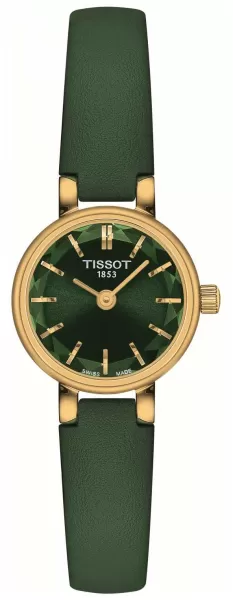 Image of Tissot T1400093609100 Womens Lovely Green Facetted Dial Watch