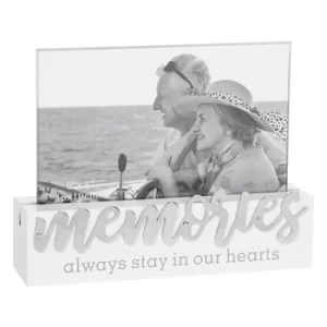 Image of Loving Script Photo Frame Memories