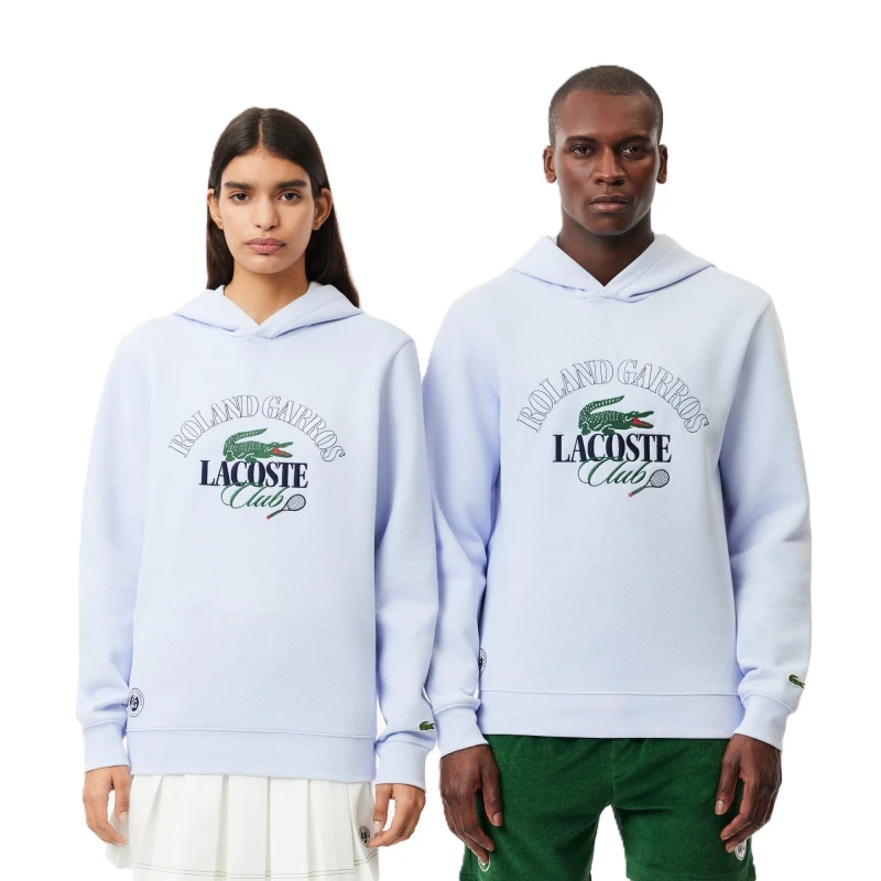 Image of Lacoste Mens Pull Over Hoodie Phoenix Blue male 2XS