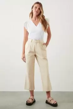 Image of Cotton Crop Trousers