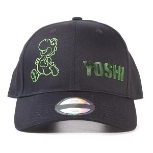 Image of Nintendo - Yoshi Dots Unisex Adjustable Cap - Black
