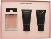 Image of Narciso Rodriguez Musc Noir For Her Gift Set 50ml Eau de Parfum + 50ml Body Lotion + 50ml Shower Gel