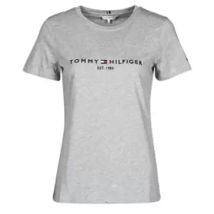 Image of Tommy Hilfiger HERITAGE HILFIGER CNK RG TEE womens T shirt in Grey - Sizes XXL,S,M,L,XL,XS,3XL