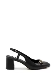 Image of Wide Fit 'Cassie' Leather Strappy Heels