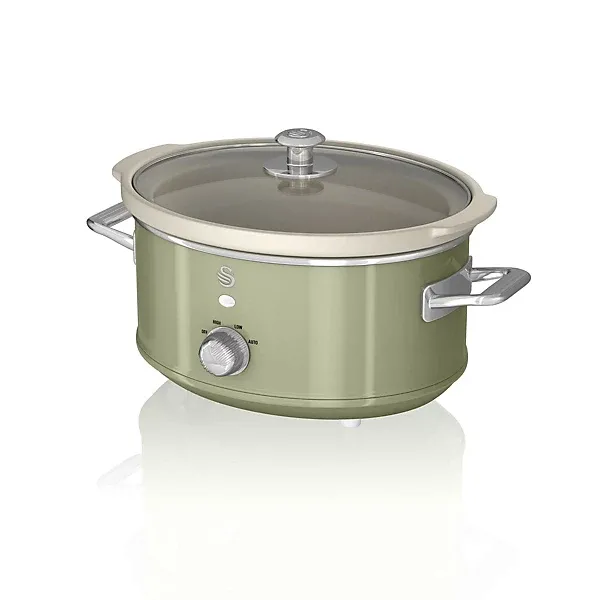 Image of Swan Retro SF17021GN Slow Cooker - Green 5055322522254