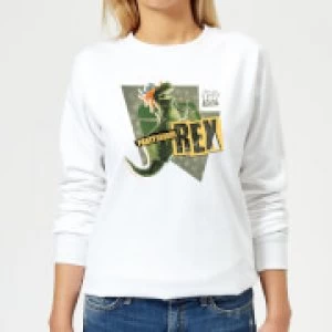 Image of Toy Story Partysaurus Rex Womens Sweatshirt - White - M