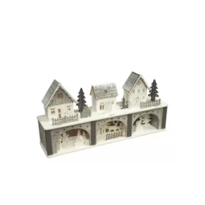 Image of LED Wooden Christmas Scenery
