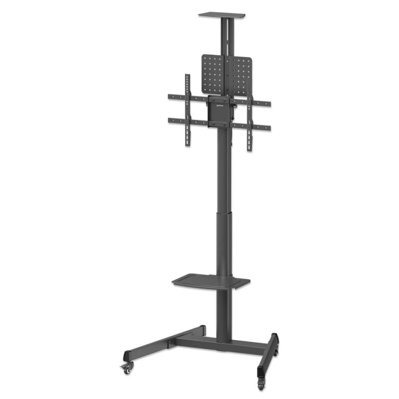 Image of Manhattan Manhattan Trolley Mount Stand for TV & Monitors (crank handle height adjust), For screens: 37" to 65", VESA compatability: all between 200x2