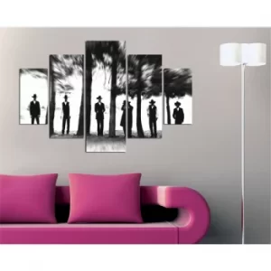 Image of ST136 Multicolor Decorative MDF Painting (5 Pieces)