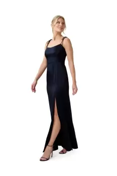 Image of Satin Crepe Gown