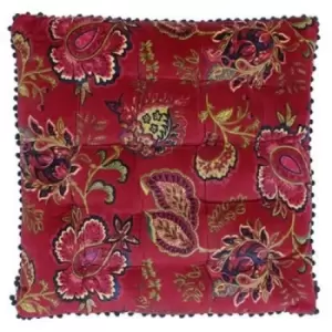 Image of Riva Home Malisa Square Cushion Cover (50 x 50cm) (Pomegranate)