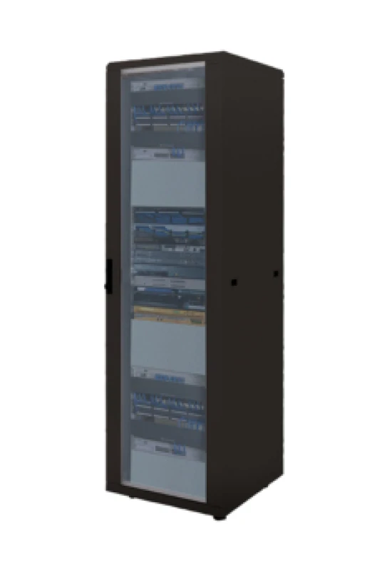 Image of LogiLink D32S81B rack cabinet 32U Freestanding rack Black
