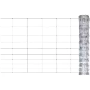 Image of Garden Fence Galvanised Steel Silver 50x1.2 m Vidaxl Silver