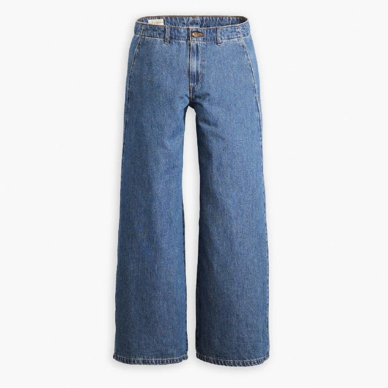 Image of Levis Womens Chino Wide Leg Jeans Big Yikes female 25 L31