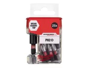 Image of Milwaukee 4932479856 26pc PH2 25mm Shockwave TicTac Bit Holder