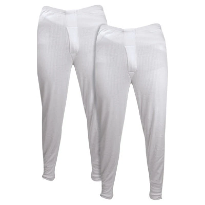 Image of Heat Holders 2 Pack Mens Thermal Long Johns For Winter - XXL - White
