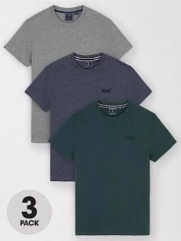 Image of Superdry Vle T-Shirt Triple Pack - Multi, Size S, Men