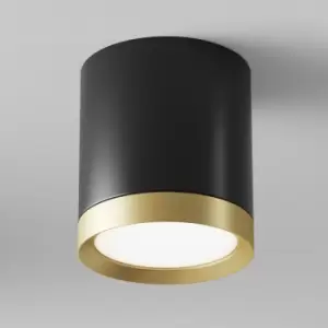 Image of Maytoni Lighting - Maytoni Maytoni Hoop Surface Mounted Downlight Black, Gold, 9.6cm, GX53