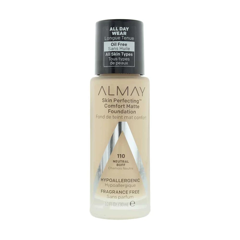Image of Almay Skin Perfecting Comfort Matte 110 Neutral Buff Foundation 30ml