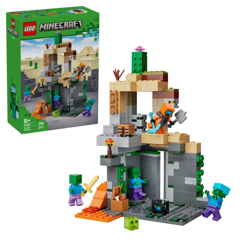 Image of LEGO Minecraft Zombie Dungeon Building Toy for Kids 21587