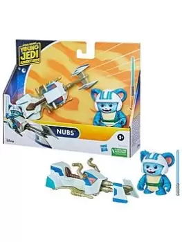 Image of Star Wars Star Wars Nubs Figure & Speeder Bike