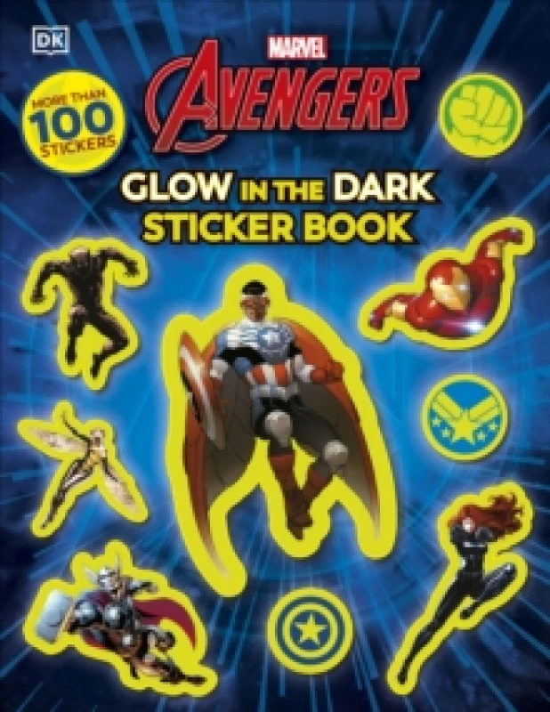 Image of Marvel Avengers Glow in the Dark Sticker Book : With More Than 100 Stickers Paperback / softback