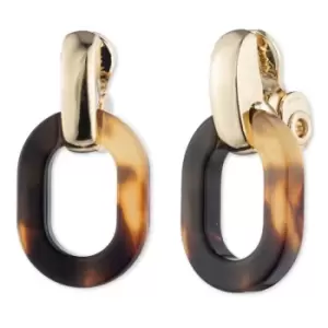 Image of Ladies Lauren Ralph Lauren Base metal Tortoise Shell Oval Link