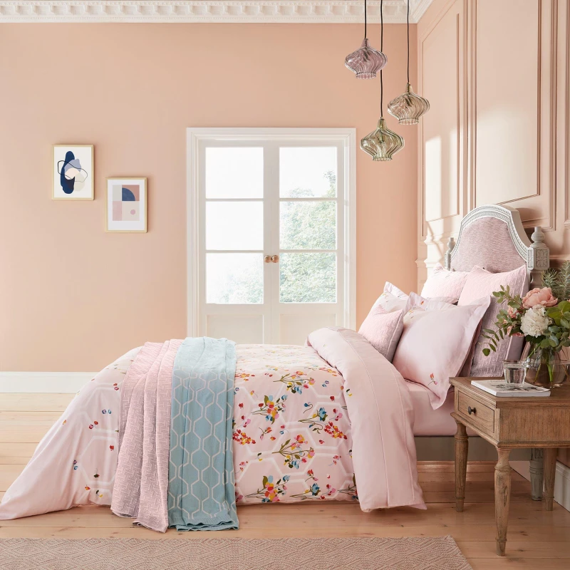 Image of Ted Baker Home Peppermint Duvet Cover Set - Pink Pink King
