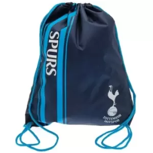 Image of Tottenham Hotspur FC Striped Drawstring Bag (One Size) (Navy)