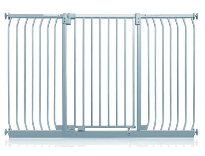Image of Safetots Extra Tall Elite Safety Gate, 161Cm - 170Cm, Matt Grey, Extra Tall 96.8Cm In Height, Pressure Fit Stair Gate