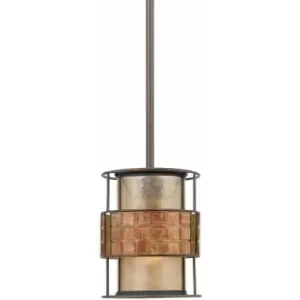 Image of 1 Bulb Ceiling Pendant Light Fitting Renaissance Copper LED E27 60W Bulb