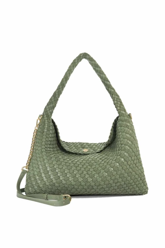 Image of Dune London Womens 'Deliberate L' Shoulder Bag in Green Green Female One Size