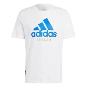 Image of adidas Italy Graphic T-Shirt Mens - White