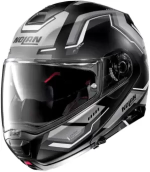 Image of Nolan N100-5 Upwind N-Com Helmet, black-grey, Size XL, black-grey, Size XL