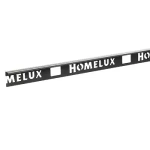 Image of Homelux 10mm Straight Edge Tile Trim - Gun Metal Grey - 1.83m