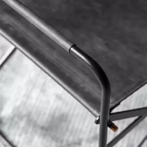 Image of Crossland Grove Burwell Chair Black Leather (Set of 2)