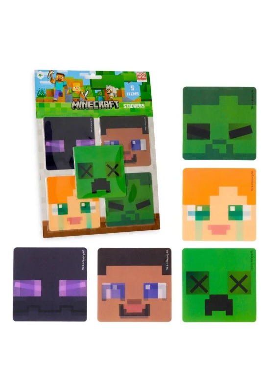 Image of Minecraft Lenticular Stickers Multi