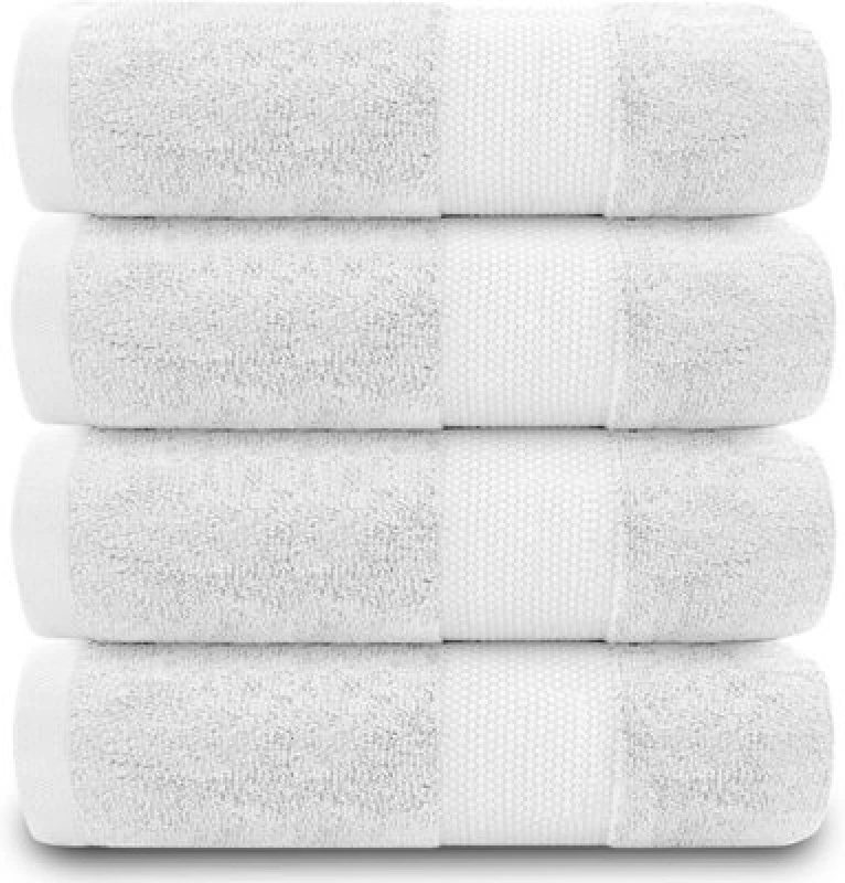 Image of Gc Gaveno Cavailia 4Pk Miami Hand Towel 50X85 White Quick Drying & Super Absorbent 700 Gsm Hand Towel Set