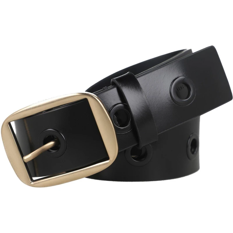 Image of AllSaints ALLSAINTS 38MM EYELET BELT Blk Wrm Brs female M-L