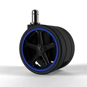 Image of Vertagear Racing Series 65mm/2.5" PU Caster Wheels Blue Edition - 5pcs