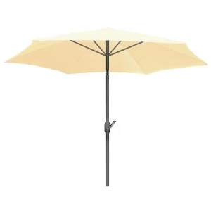 Image of Charles Bentley Large Market Garden Parasol - Cream