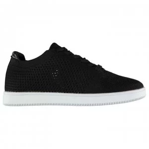Image of Fabric Alba Knit Trainers Ladies - Black