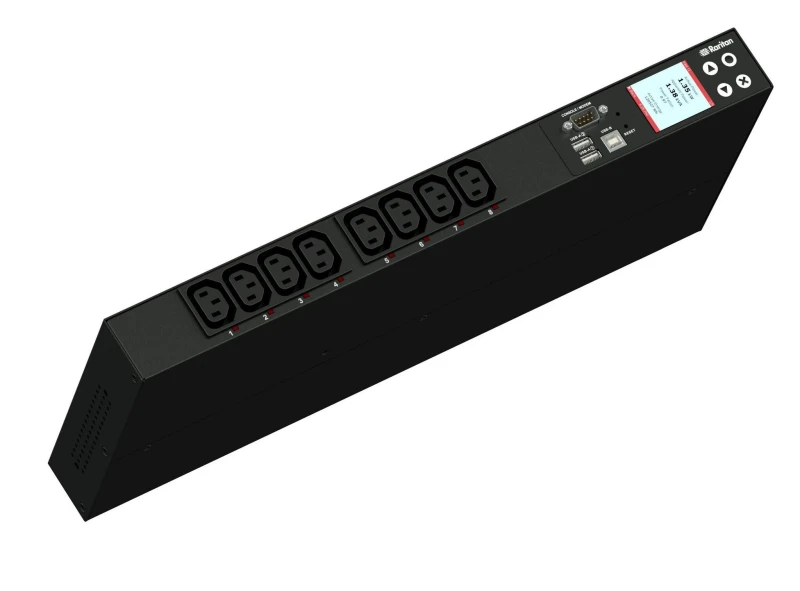 Image of Raritan Raritan PX3-5190R power distribution unit (PDU) 8 AC outlet(s) 1U Black PX3-5190R