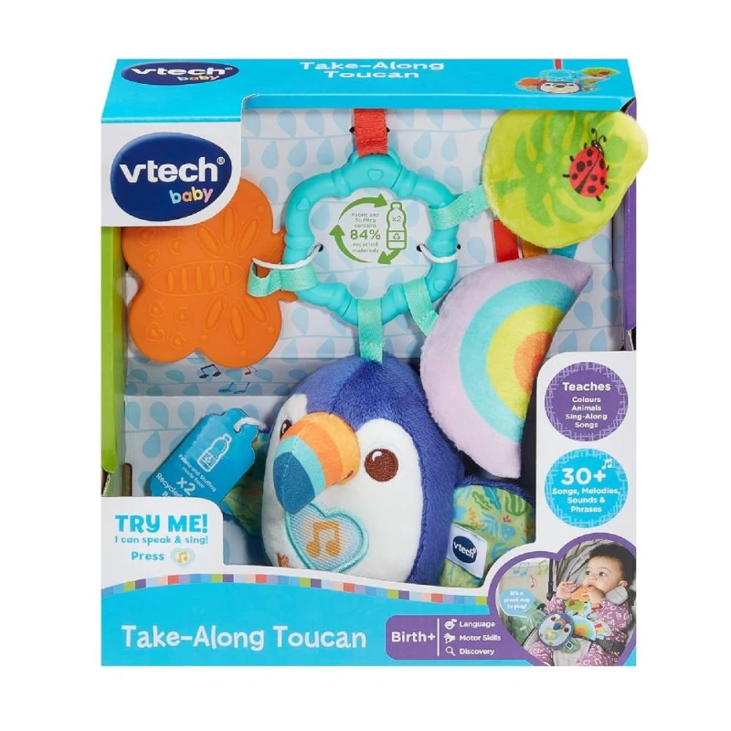 Image of Vtech Take Along Toucan Interactive Babies Toy Multicolor Unisex