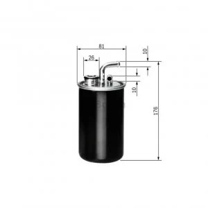 Image of Fuel filter Bosch F 026 402 827