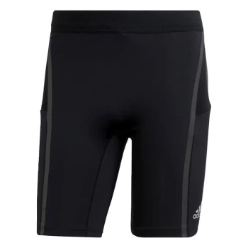 Image of adidas Saturday Half Tights Mens - Black